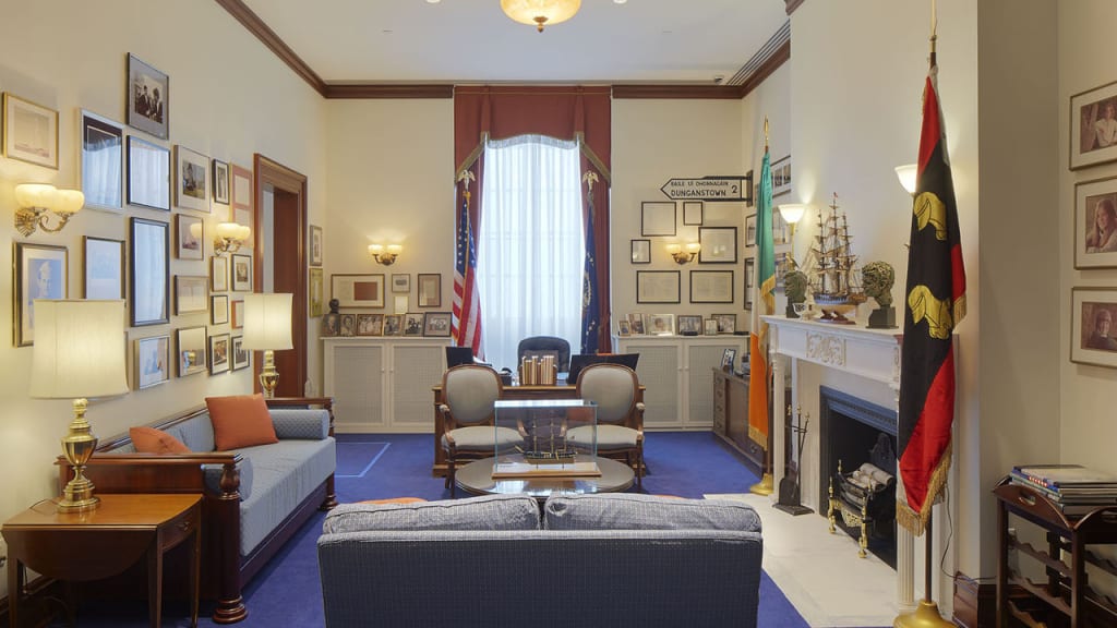 A replica of Sen. Edward M. Kennedy's office