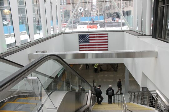 New Government Center T stop opens