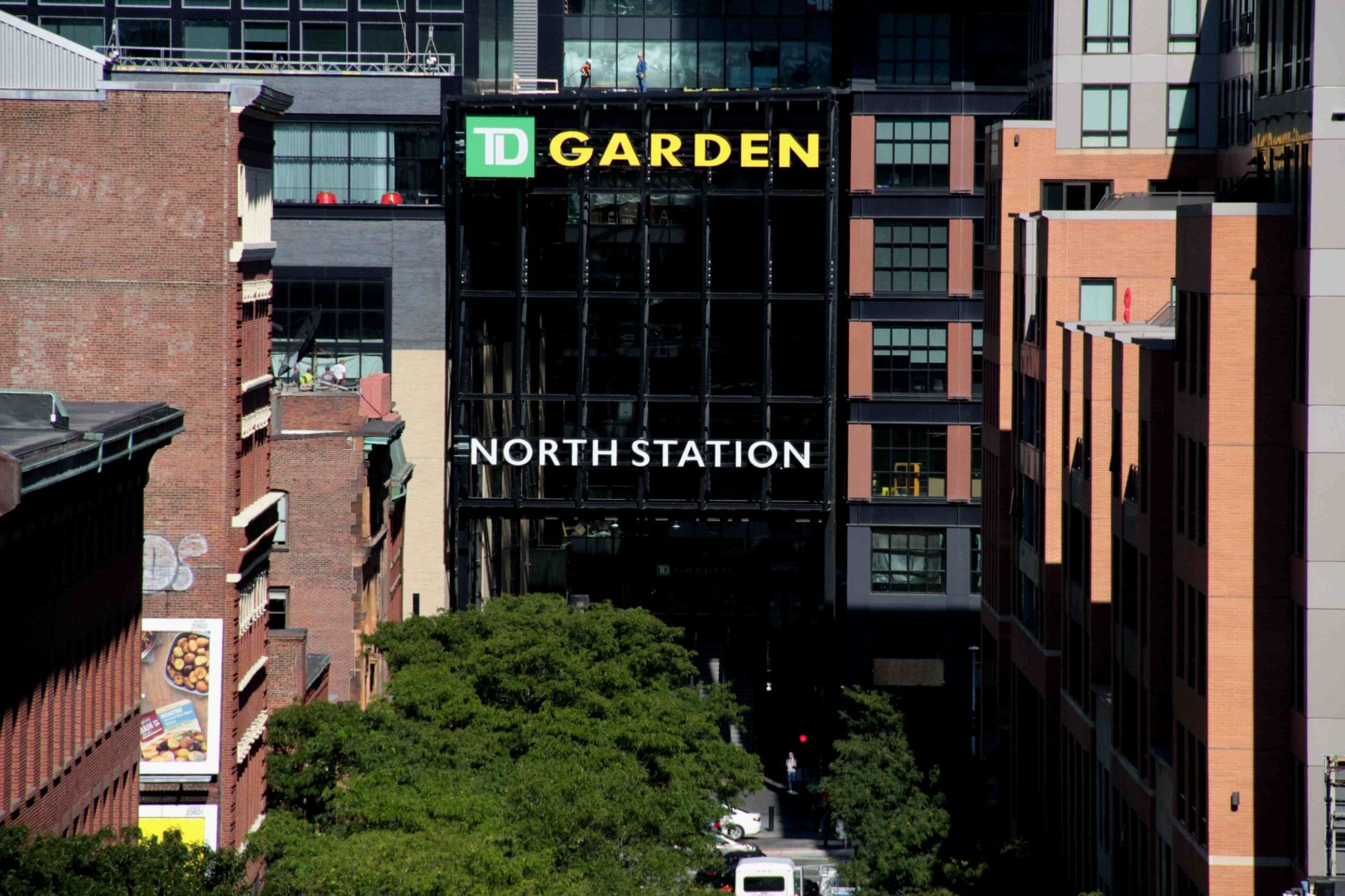 TD Garden, section Floor E, home of Boston Bruins, Boston Celtics