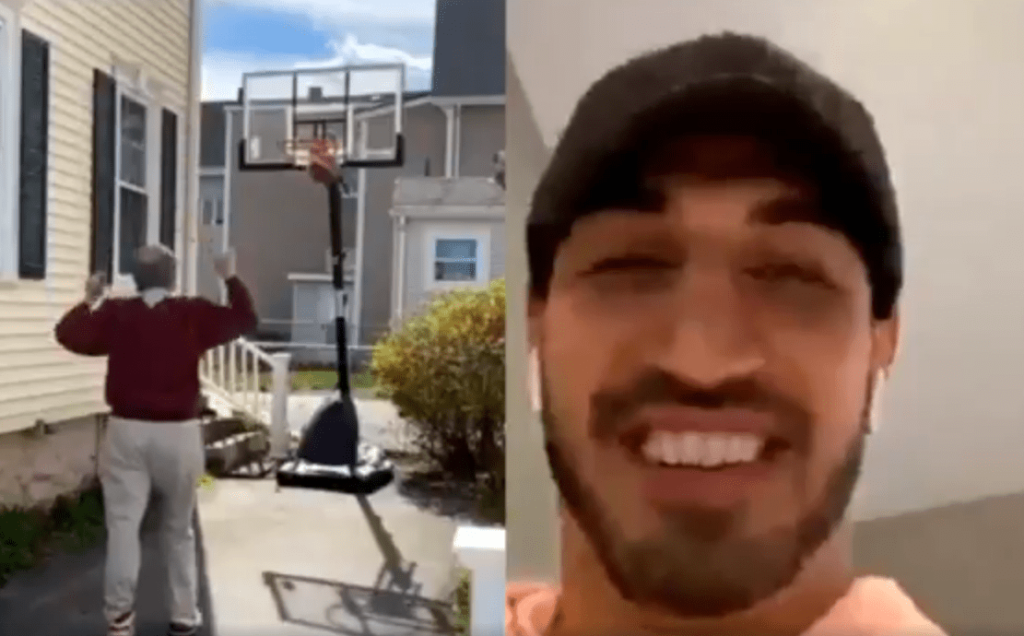 Sen. Ed Markey hits a basket in a recent free throw contest with Celtics center Enes Kanter his campaign streamed on Facebook. Rep. Joe Kennedy is challenging Markey for the Senate seat he won in a 2013 special election.
