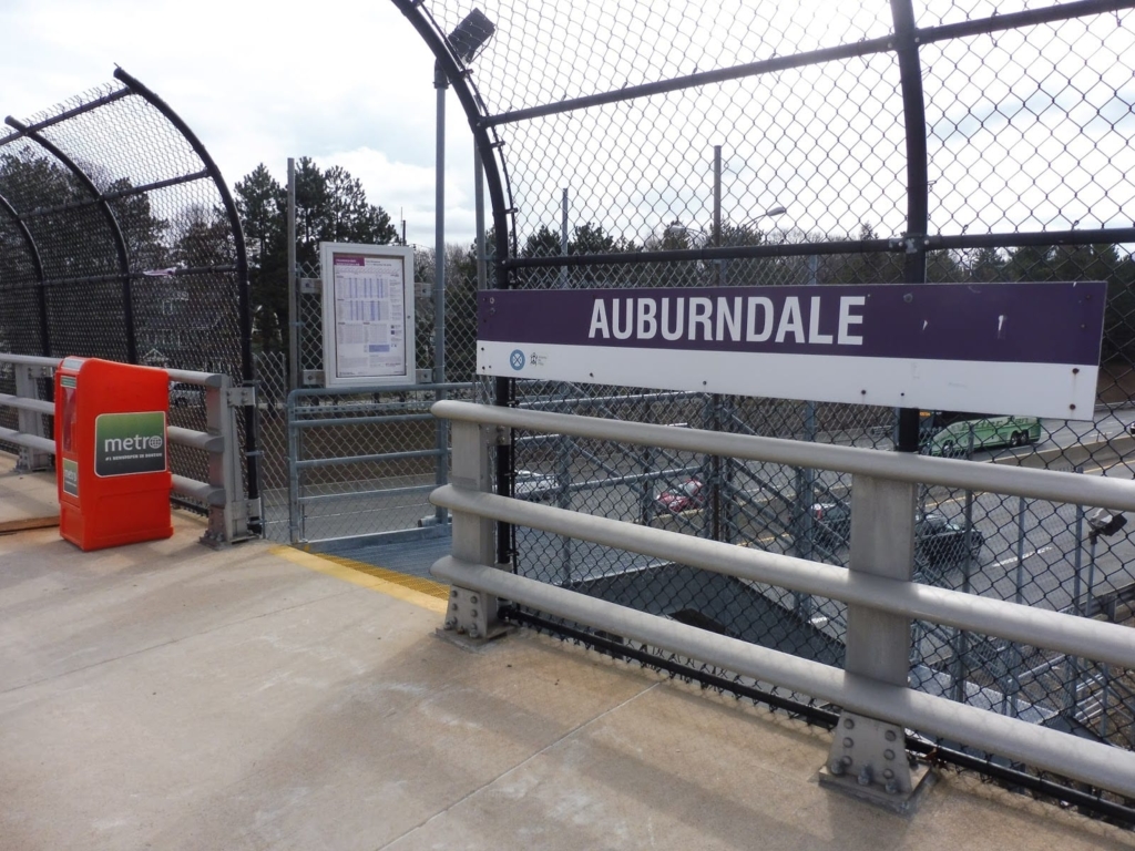 The Auburndale commuter rail stop. Miles at http://milesonthembta.blogspot.com/2016/04/auburndale.html