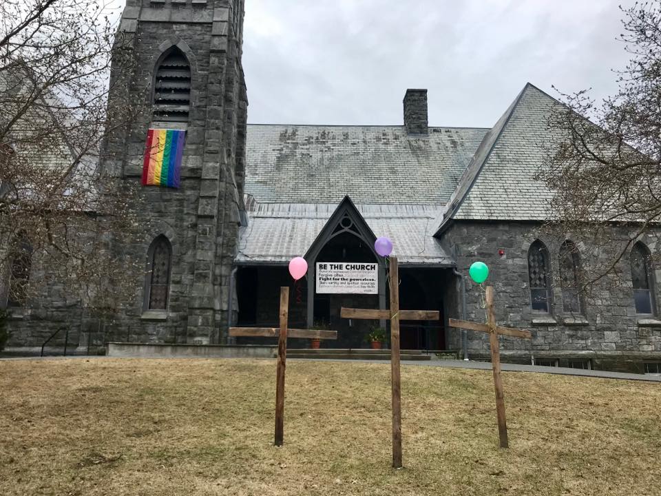 Amherst church is now his home