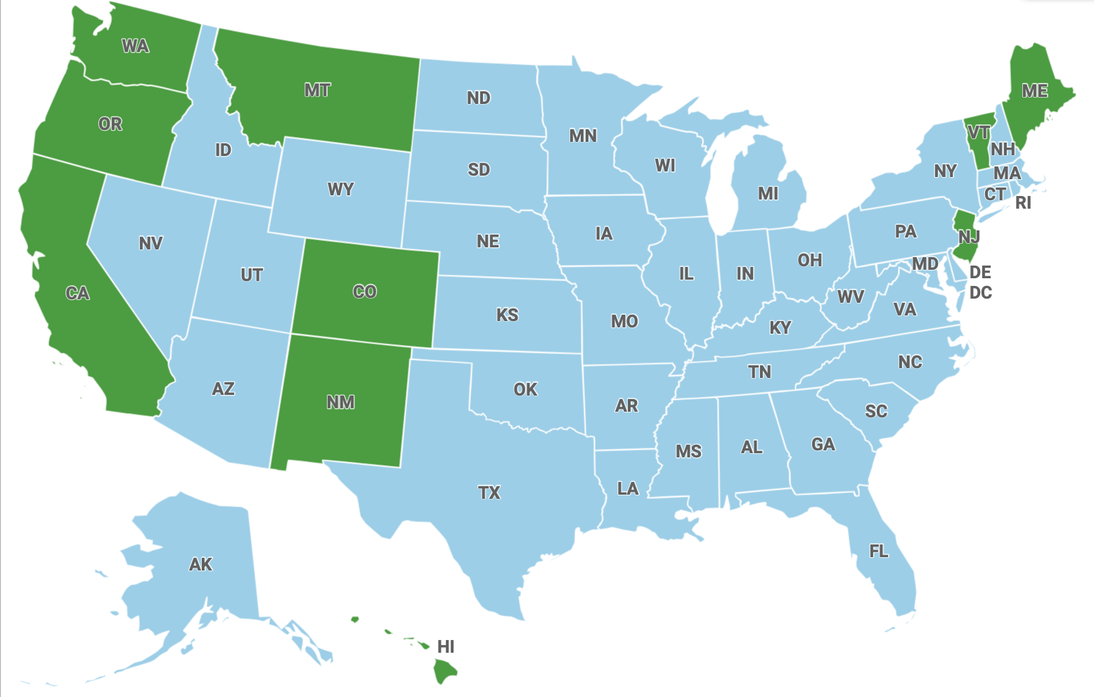 A Renewed Push To Legalize Medical Aid In Dying CommonWealth Magazine   Aid In Dying Map 